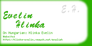 evelin hlinka business card